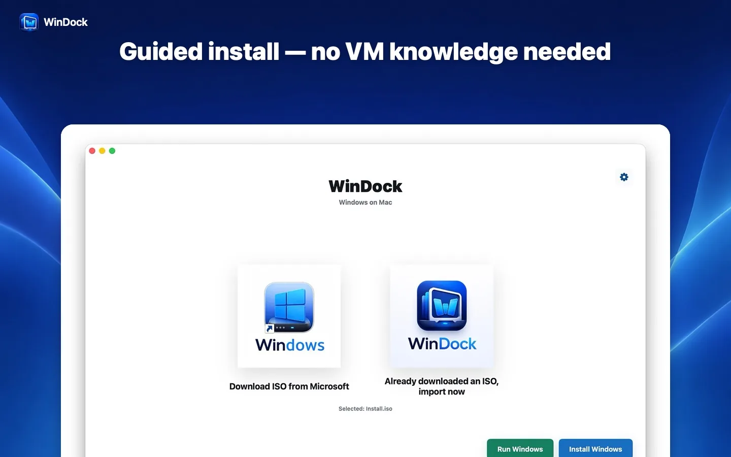 Guided Windows installation