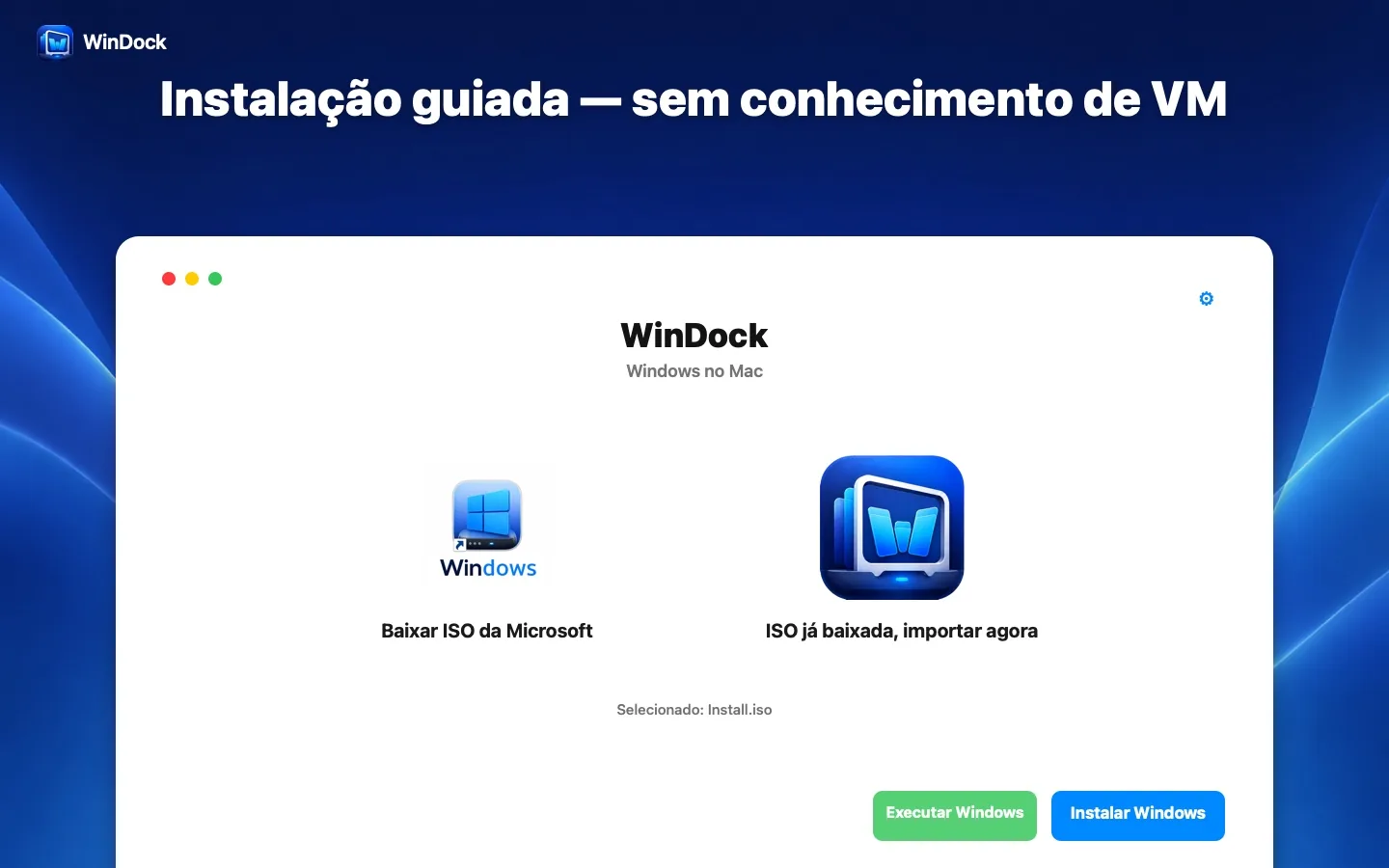 Instalação guiada do Windows